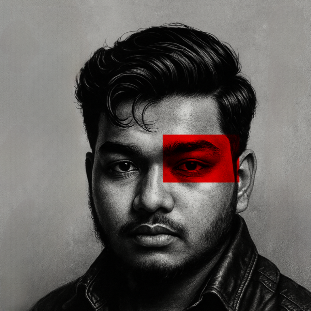 Cinematic low-light portrait